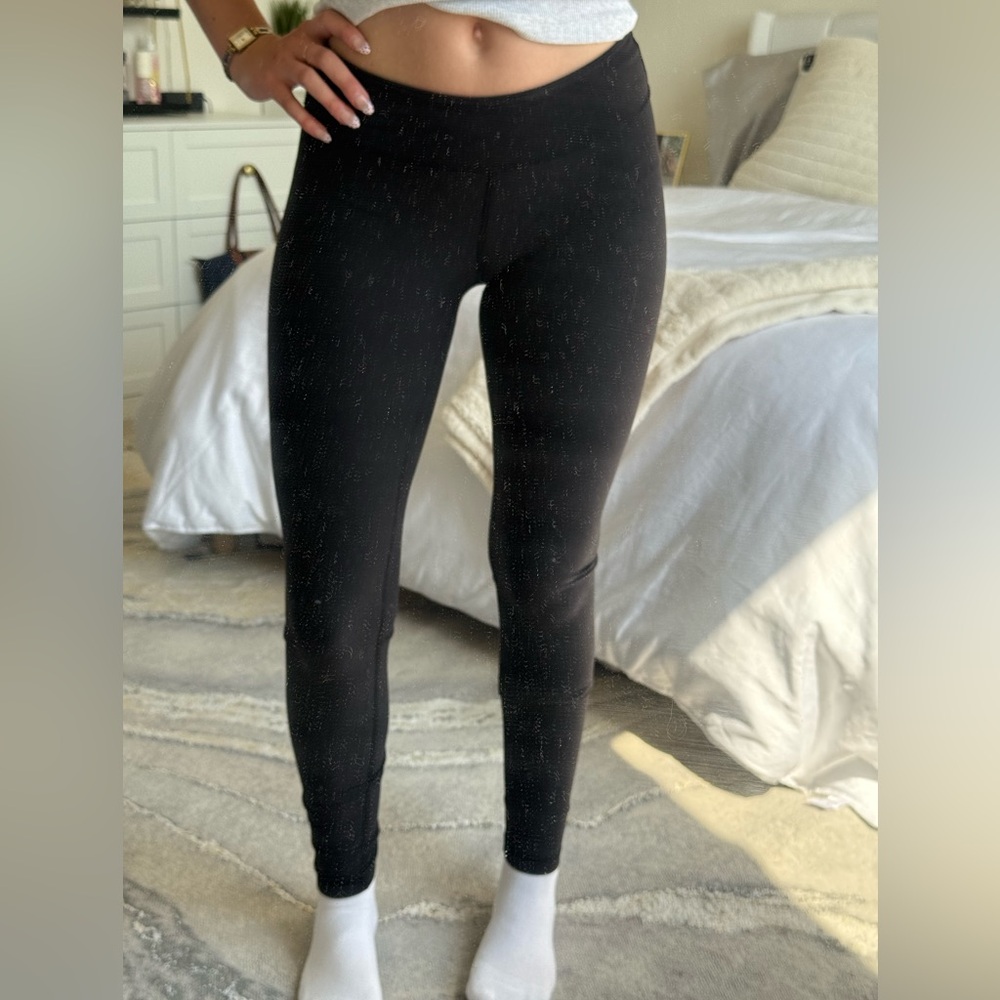 Ivivva Black Sparkle Kids Leggings